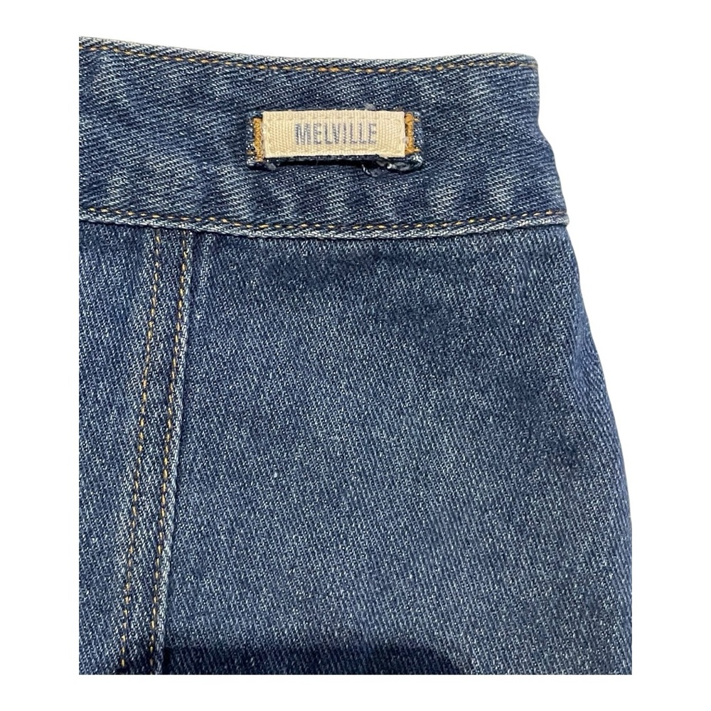 BRANDY MELVILLE Armelle button up pocketed A-line mini denim skirt - Picture 3 of 10